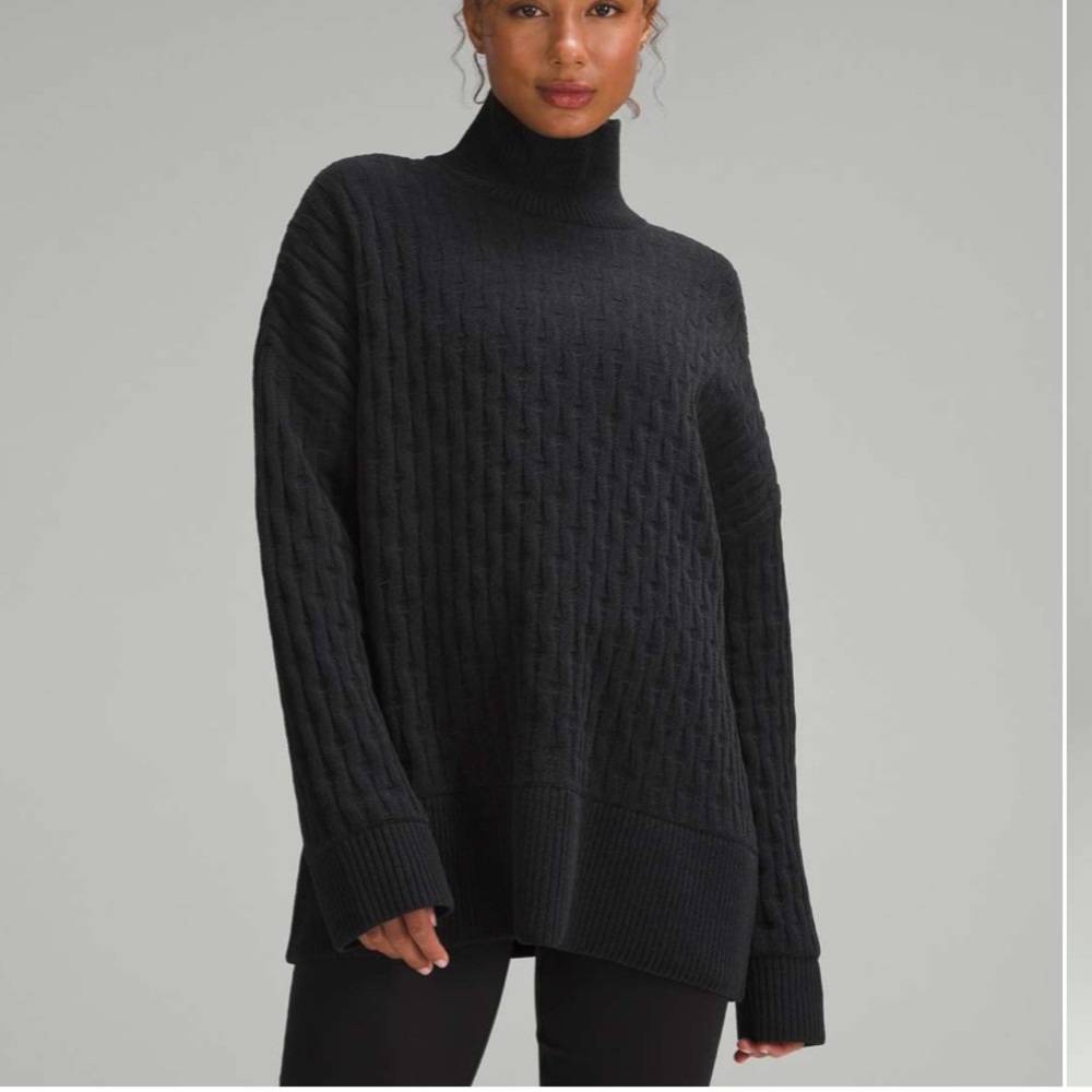 lululemon athletica Black Turtleneck Sweater